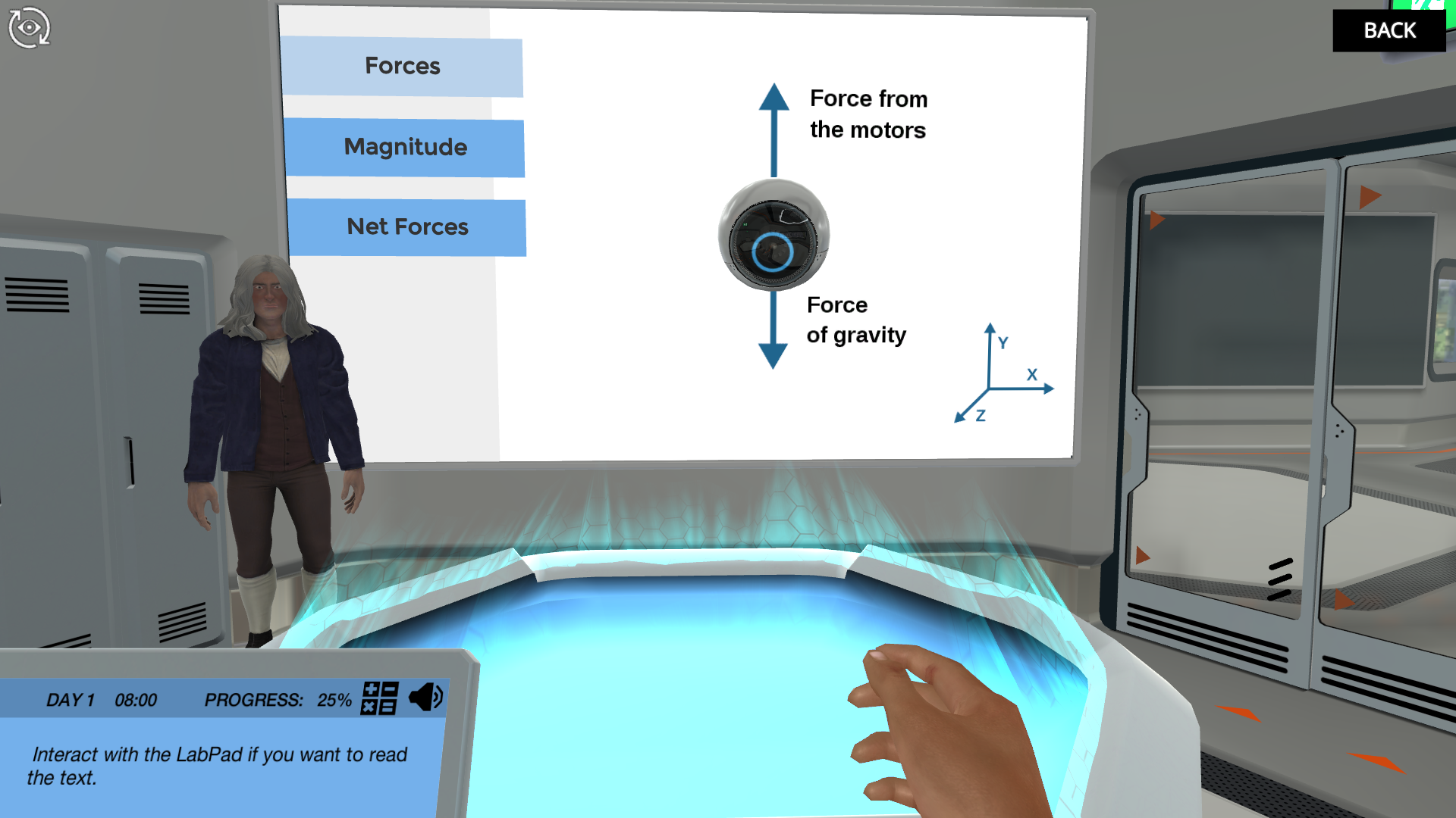 Forces and Free-body Diagrams: Learn how to navigate a drone